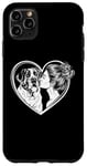 iPhone 11 Pro Max Saint Bernard Mom Dog Art Valentine's Day Heart Case