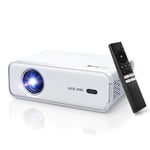 AURZEN Eazze D1 Videoprojecteur 4K Supportée Officielle-NetfIix, DoIby, Auto Focus/Keystone, HDR10, Mini Vidéoprojecteur WiFi Bluetooth Portable, Full HD 1080P Vidéo Projecteur, Zoom HDMI/USB, Blanc