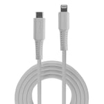 LINDY USB Type C to Lightning Cable, White, 0.5 m