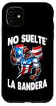 Coque pour iPhone 11 No Suelte La Bandera Drapeau de Porto Rico Afro Boricua Solide