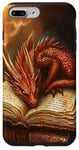 iPhone 7 Plus/8 Plus Aesthetic Gothic Red Dragon Reading Book Painting Bookish Case