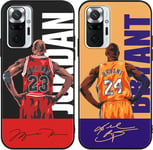 [2 Pack Coque Pour Xiaomi Redmi Note 10 Pro 4g 6,67"",Cartoon Sport Basketball 23 24 Maillot Motif Housse Souple Silicone Tpu Protection Case Compatible Avec Redmi Note 10 Pro Max