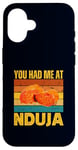 iPhone 16 You Had Me At Nduja Sausage Funny Retro Italian Food Lover Case