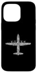 Coque pour iPhone 14 Pro Max Lettres de l'alphabet phonétique de l'aviation C-130 en forme d'Hercules