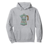 Creative Cozy Coffee House Cafe, Stovetop Espresso Maker Pullover Hoodie