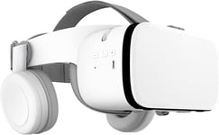 Casque Réalité Virtuelle 3d Vr Avec Télécommande, Visionneuse Vr Stéréo Pour Films Jeux Imax Lunettes Vr Sans Fil Bluetooth Compatibles Avec Iphone Ios/Android De 4,7-6,3"" ( Color : White , Size : 1