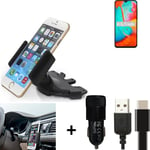 For Coolpad 26 Tibetan Peak Edition + CHARGER Mount holder for Car radio cd brac