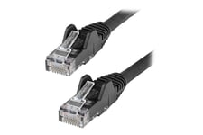 StarTech.com 1m LSZH CAT6 Ethernet Cable, 10 Gigabit Snagless RJ45 100W PoE Network Patch Cord with Strain Relief, CAT 6 10GbE UTP, Black, Individually Tested/ETL, Low Smoke Zero Halogen - Category 6 - 24AWG (N6LPATCH1MBK) - patch-kabel - 1 m - svart