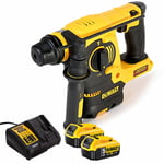 Dewalt DCH253N 18V XR SDS+ Rotary Hammer Drill + 2 x 5.0Ah Batteries & Charger