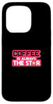 Coque pour iPhone 15 Pro Amateur de caféine pour amateurs de caféine en grains de café Barista