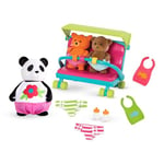 Li'l Woodzeez WZ6717Z Li’l Woodzeez – Babysitter 13pc Toy Set with Animal Characters and Babysitting Accessories – Miniature Figurines and Playsets for Kids Age 3+, Multi