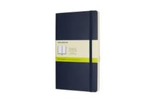 Moleskine Classic Notebook Large, Ulinjeret, Soft Cover Sapphire Blue