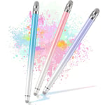 3-pack pekstift för pekskärmar, pekstift för iPhone/iPad/surfplatta Android/Microsoft/Surface Kompatibel med alla pekskärmar