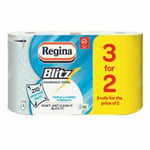 12 Rolls Regina Blitz Super Absorbent Kitchen Paper Towels Extra Large 3ply