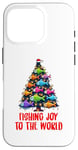 iPhone 16 Pro Fishing Joy To The World Fish Christmas Tree Case