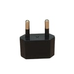 Adaptateur d'alimentation de voyage EU,prise électrique AC,prise de courant,américain,Chine,États-Unis vers UE,Euro,type C,1 pièce - Type black