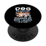 Dresseurs de chiens Libérez la joie One Laugh At A Time PopSockets PopGrip Adhésif