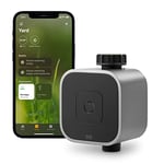 Eve Aqua (Apple Home) – Smart water controller for Apple Home app or Siri, irrigate automatically with schedules, easy to use, remote access, no bridge, Bluetooth, Thread, black