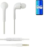 Earphones pour Huawei Honor 9C in ear headset stereo blanc