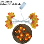 1,5 m 10 Led Halloween Kurpitsa Ghost Luurankot Bat Spider Led Light String Festivaalibaari Kotijuhlasisustus Halloween-koriste