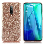 Glitter OnePlus 7 Pro skal - Guld