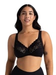 Dorina GEORGINA soutien gorge grand maintien Soutien-gorge sans armatures Femme NA Noir (Black) Taille fabricant: 115D lot de