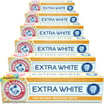 6x Arm & Hammer EXTRA WHITE CARE Baking Soda Toothpaste 125g