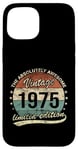 Coque pour iPhone 15 50 ans anniversaire awesome millésime 1975 homme et femme