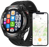 SMARTWATCH miesten kello GPS-toiminto puhuva 650mAh SMART WATCH älykello