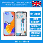 Redmi Note 11 Pro/Xiaomi Poco X4 Pro 5G OLED LCD Touch Screen Display with Frame