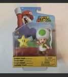 Green Toad With Super Star New Super Mario Toy Figure Character  Nintendo Jakks