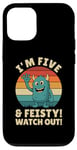 Coque pour iPhone 12/12 Pro Five and Feisty Monster Birthday Graphic for Kids