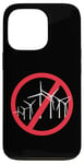 Coque pour iPhone 13 Pro Non aux éoliennes, suffisez, arrêtez, dites non à l'énergie éolienne