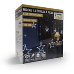 La Boutique De Noel - Rideaux lumineux étoilé avec led à piles - - Blanc Froid