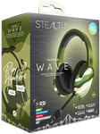 Panther Wave - Casque de Gaming Supra-auriculaire Vert Forêt Compatible avec PS4/PS5, Xbox, Switch, PC avec Micro Flexible, Prise 3,5mm, Câble 1,5m, Léger, Confortable et Durable