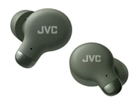 JVC True Wireless Headphones avec réduction de Bruit, Confortables et Design avec Embouts en Mousse à mémoire de Forme, 3 Modes sonores, Bluetooth 5.3, Autonomie de Batterie 28H, HA-Z250T-G (Vert)