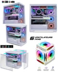 BOITIER PC GAMER SPARK ARTIC ARGB EDITION RGB ATX, mATX et ITX avec 9 ventilateurs inclus SPIRIT OF GAMER TOUR D¿ORDINATEUR GAMER