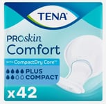 TENA Proskin Comfort Plus Compact Incontinence Pads Pack 42 NEW / SEALED