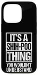 Coque pour iPhone 13 Pro Funny Shih-Poo Parent Quote Mixed Dog Breed Shihpoo Lover