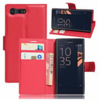 Mobilväska Sony Xperia X Compact Red w/Stand