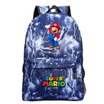 Super Mario Bros Kids Ryggsäck Lätt Laptop Ryggsäckar Resor Casual Bag Skolväska Presenter B