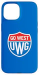 Coque pour iPhone 15 University of West Georgia UWG Wolves Go West Shield Logo