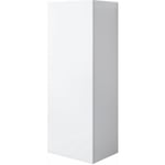 Armoire murale 1 porte Meuble de Rangement suspendu 40x126x29cm 3 compartiments Modèle Luke V1 Blanc Finition brillante