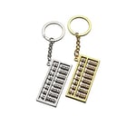 ARFUKA Keyring Abacus Pendant Keychain Metal Key Chain, Christmas/Birthday/Valentine's Day Gift for Men and Women 2 Pack