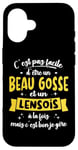 Coque pour iPhone 16 Lensois Idée Cadeau Humour Anniversaire Beau Gosse Lens