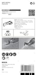 Bosch Professional 1x Expert Corner Blade MATI 68 RD4 Multitool Blade (for Mortar, Length 30 mm, Width 68 mm, Accessories Multitool)