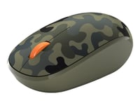 Microsoft Bluetooth Mouse - Forest Camo Special Edition - Mus - Optisk - 3 Knapper - Trådløs - Bluetooth 5.0 Le