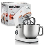 Breville HeatSoft Electric Stand Mixer | 1000W | Softens Butter for Better Results | 10 Speeds | 5.2L Stainless Steel Bowl | Includes Whisk, Beaters & Dough Hooks [VFM027]