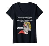 Womens Mary Shelley Frankenstein Quote V-Neck T-Shirt