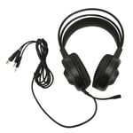 New RGB Wired Gaming Headset With Microphone 3.5mm Plug Deep Bass Surround Gamin